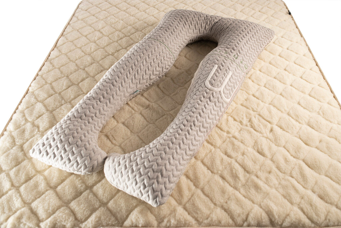 The Woolland Hemp and Wool Pregnancy Pillow, U Shaped