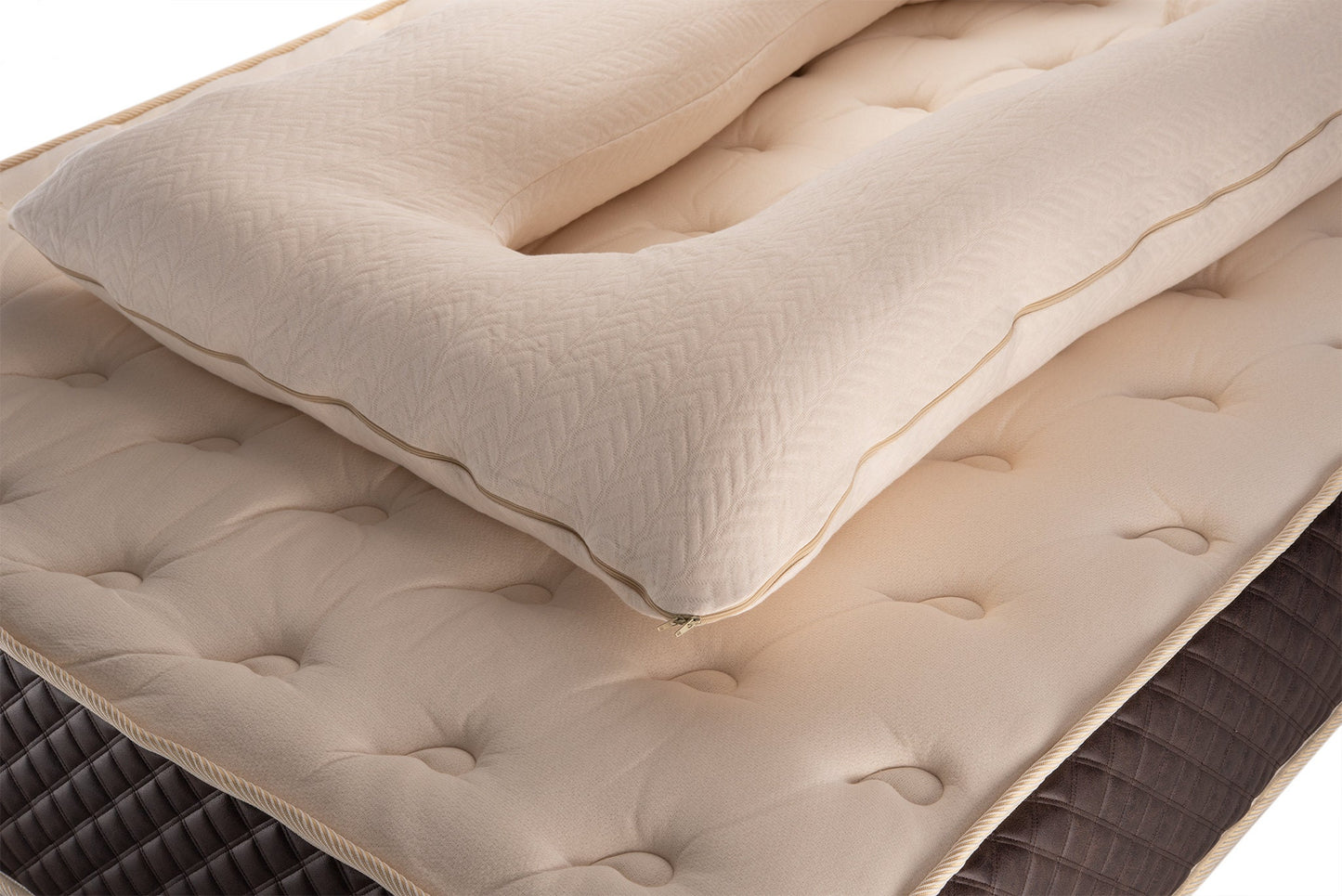 The Woolland Hemp and Wool Pregnancy Pillow, U Shaped