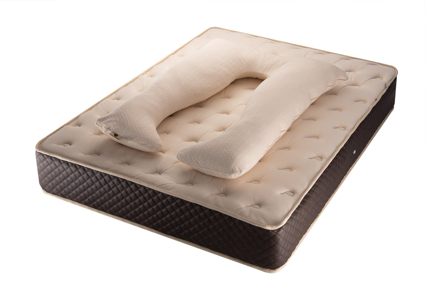 The Woolland Hemp and Wool Pregnancy Pillow, U Shaped