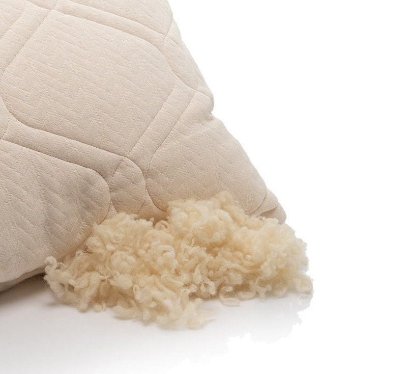 Two Sided Hemp and Merino Wool Pillow