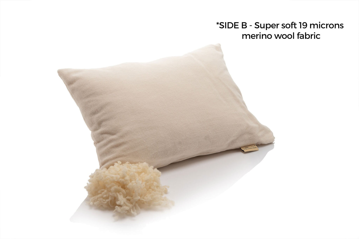 Two Sided Hemp and Merino Wool Pillow