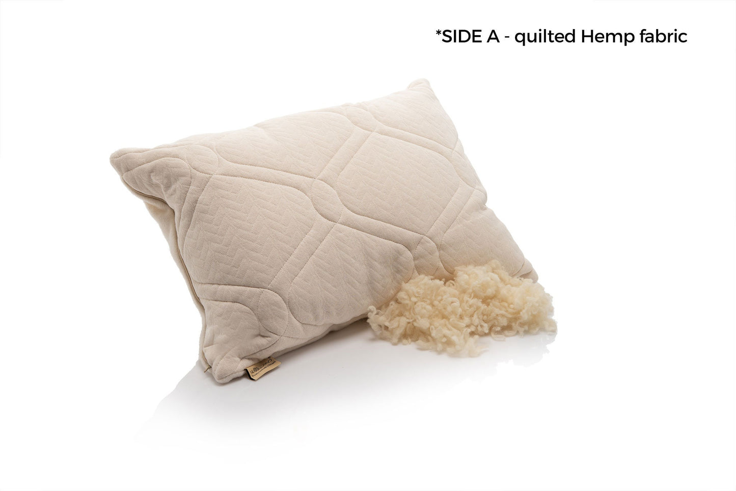 Two Sided Hemp and Merino Wool Pillow
