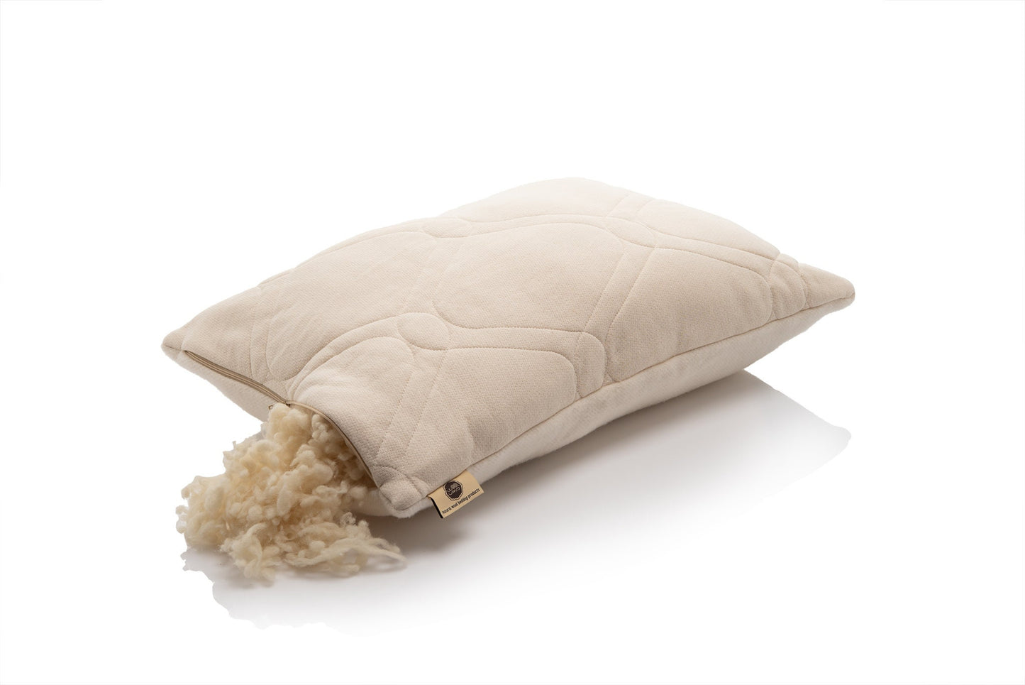 Hemp and wool natural pillow