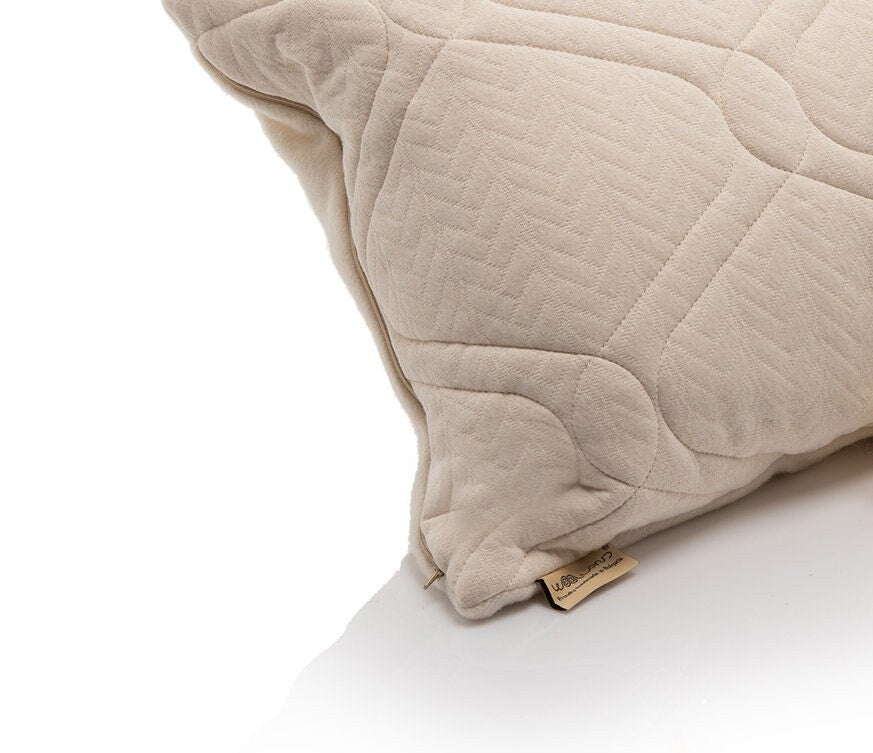 Hemp and wool natural pillow
