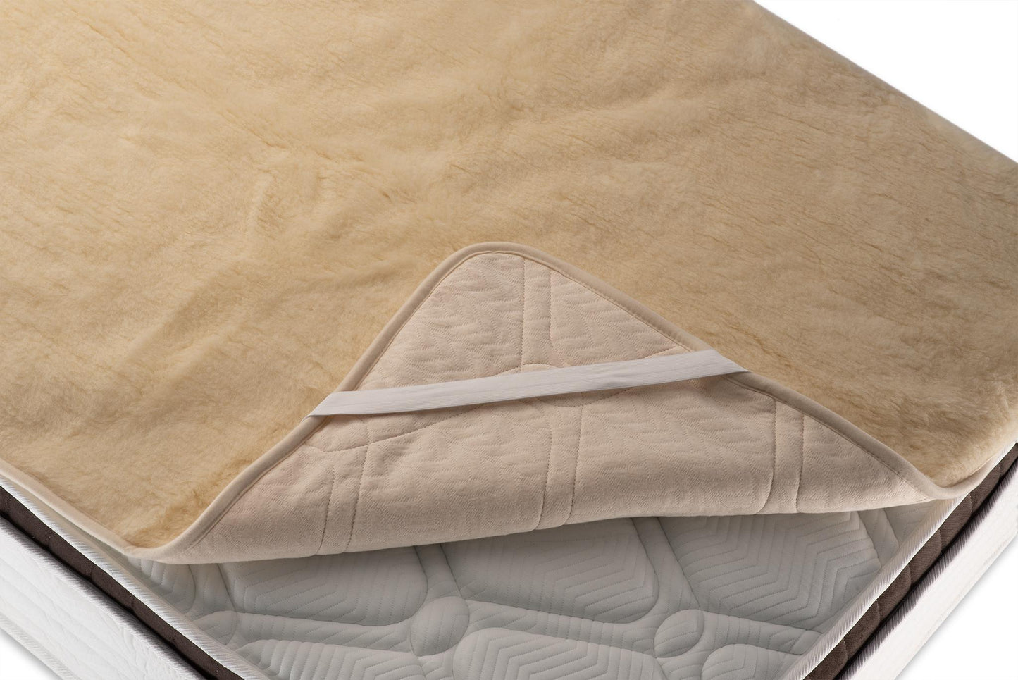 Double sided, Merino wool mattress pad, UK sizes