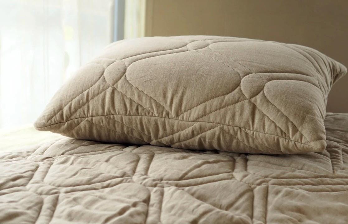 natural linen pillow