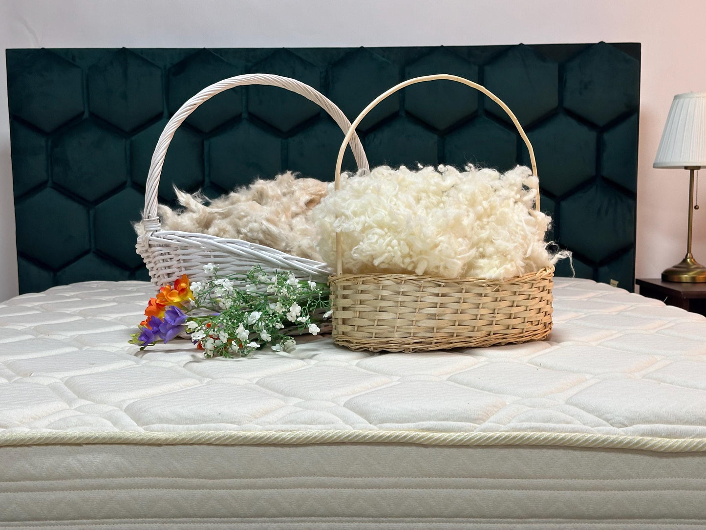 Kapok, linen and wool super pillow