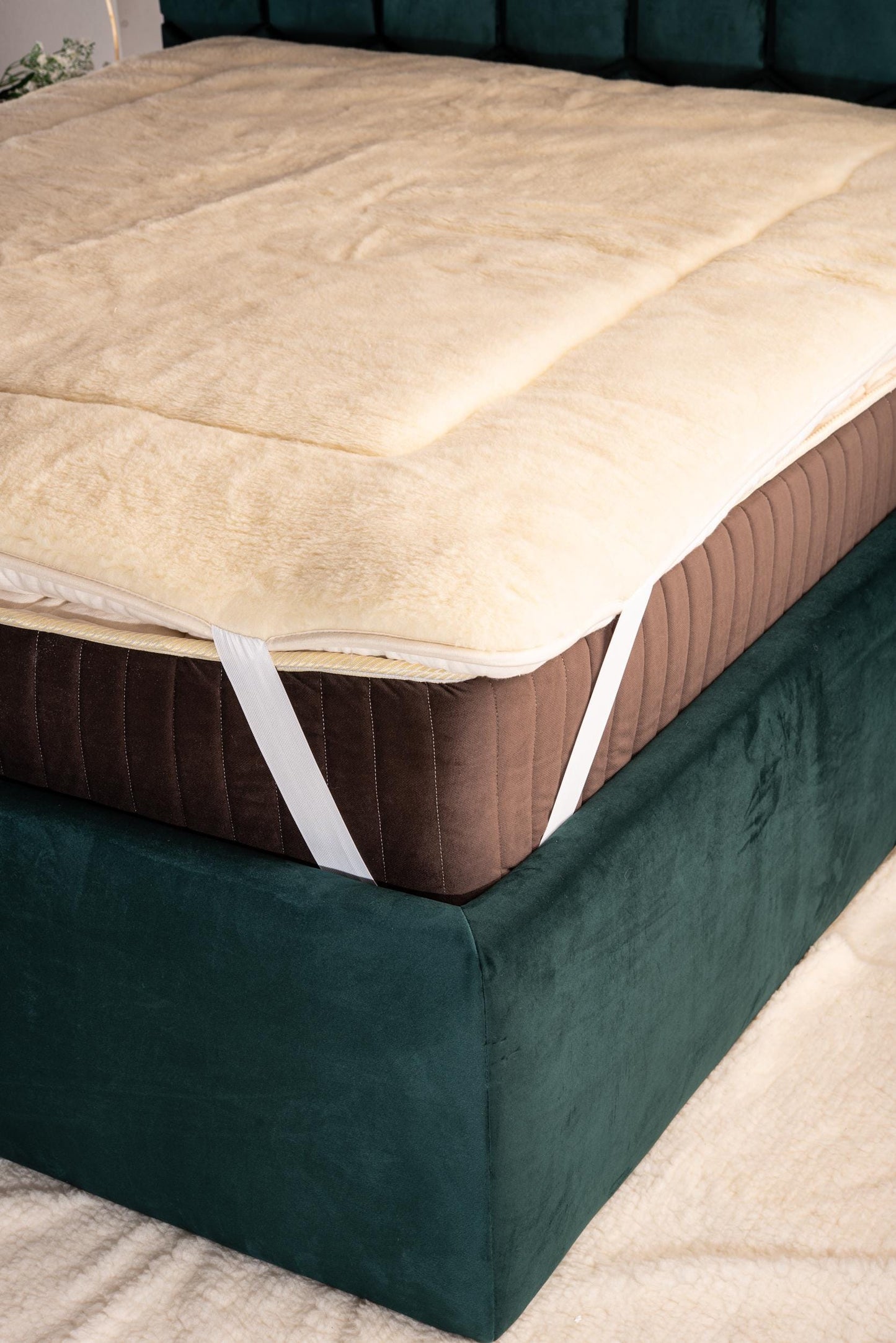 Reversible All Season Wool and Hemp Mattress Topper, US SIZE