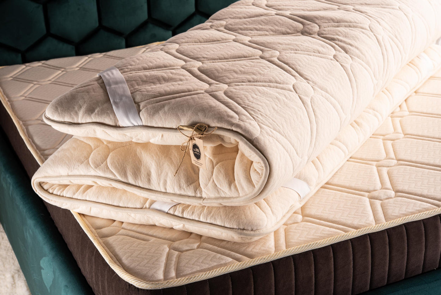 Wool Mattress Topper – Organic Cotton & Hemp cover, US SIZE