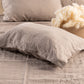Oxford design Natural linen pillow case, US sizes