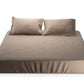 Natural linen fitted sheet