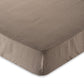 Natural linen fitted sheet