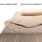 Double sided merino wool and organic cotton blanket. Suitable for Twin, Single, Queen and King sized beds. Customization requests for size and shape are highly accepted.