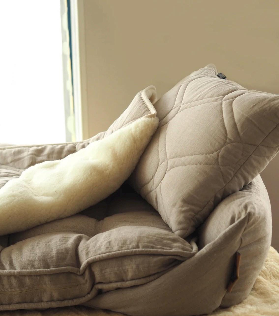 holiday wool pillow