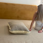 Handcrafted Natural Linen and Wool Pillow