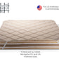 Reversible All Season Wool and Hemp Mattress Topper, US SIZE