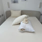 Organic cotton pillow with kapok filling